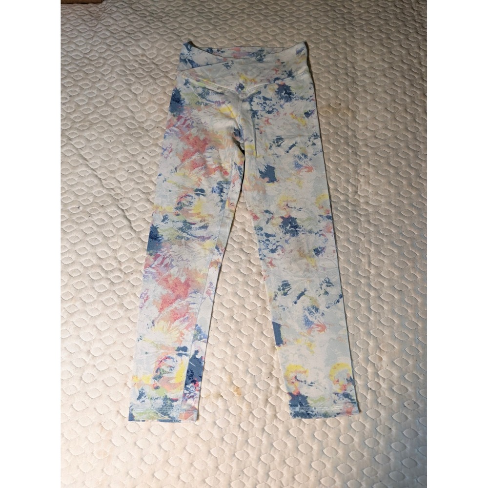 Old Navy Girls PowerChill High-Rise Leggings Multi Floral Go-Dry M 8 768653-05